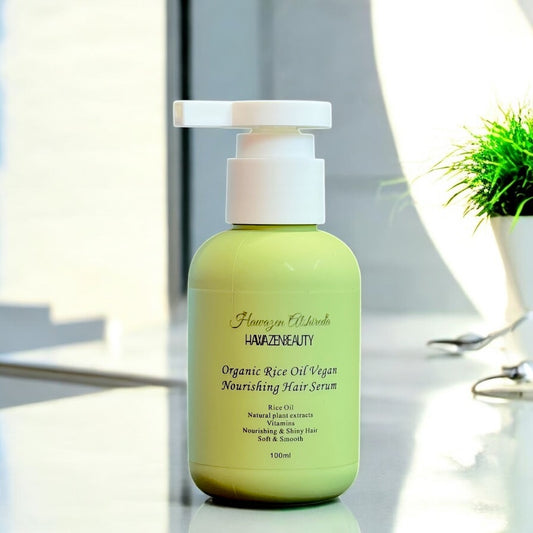 Rice Oil Nourishing Hair Serum - HawazenBeauty